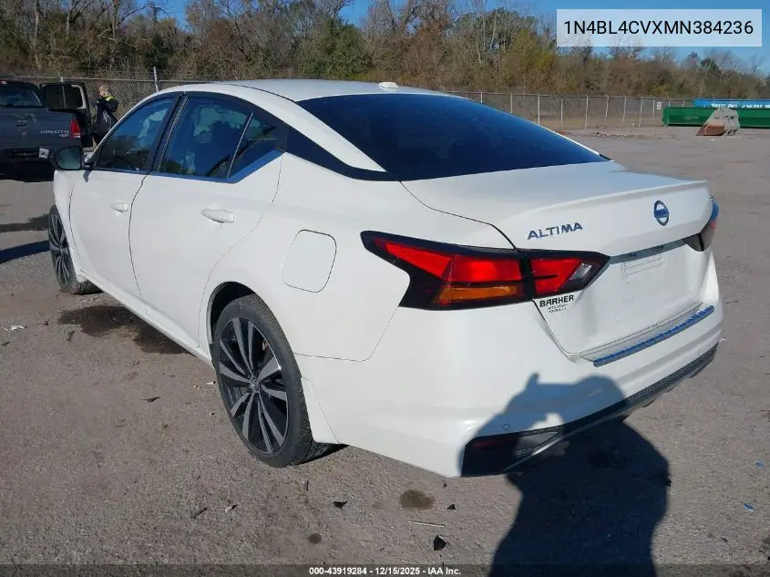 1N4BL4CVXMN384236 2021 Nissan Altima Sr Fwd