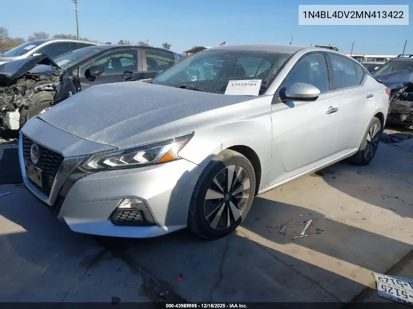 1N4BL4DV2MN413422 2021 Nissan Altima Sv Fwd