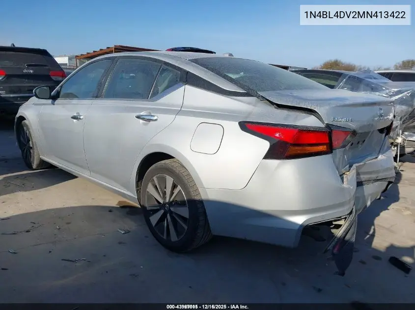 1N4BL4DV2MN413422 2021 Nissan Altima Sv Fwd