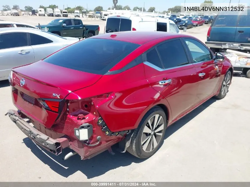 1N4BL4DV6NN312532 2022 Nissan Altima Sv Fwd