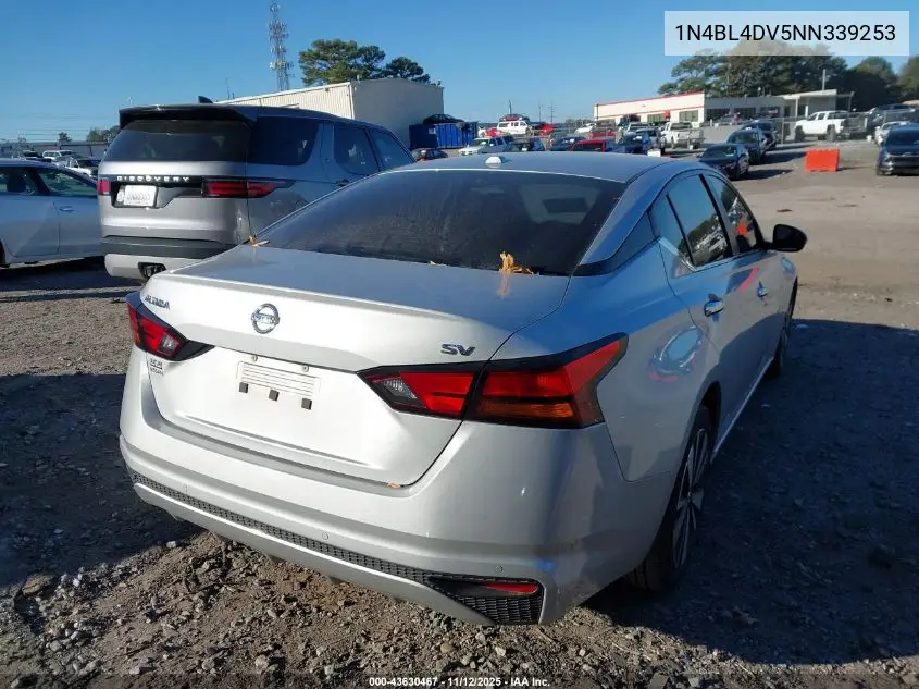 1N4BL4DV5NN339253 2022 Nissan Altima Sv Fwd