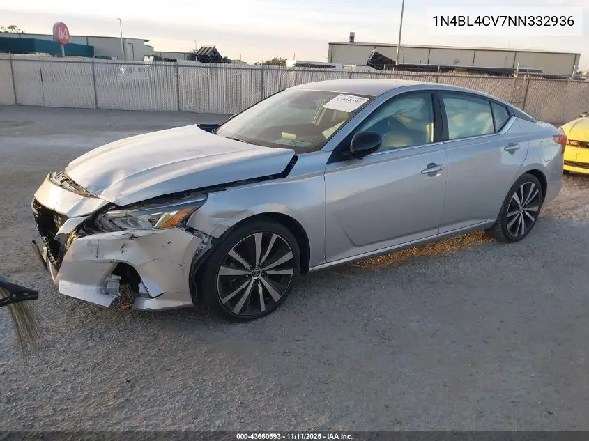 1N4BL4CV7NN332936 2022 Nissan Altima Sr Fwd