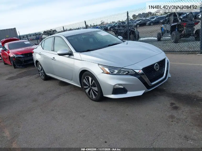 1N4BL4DV0NN308492 2022 Nissan Altima Sv Fwd