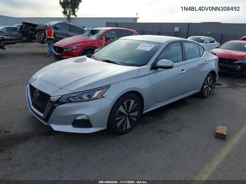 1N4BL4DV0NN308492 2022 Nissan Altima Sv Fwd