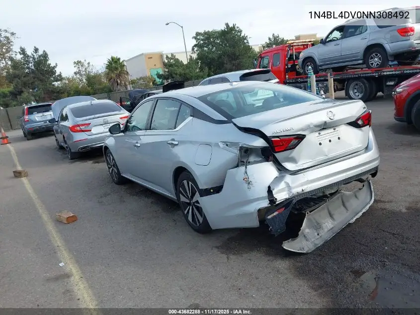 1N4BL4DV0NN308492 2022 Nissan Altima Sv Fwd