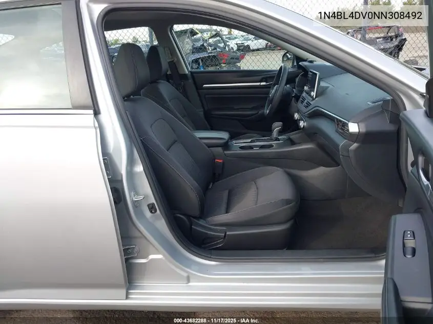 1N4BL4DV0NN308492 2022 Nissan Altima Sv Fwd