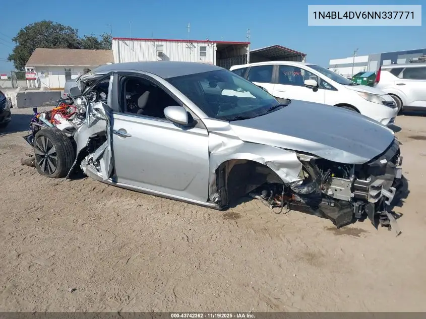 1N4BL4DV6NN337771 2022 Nissan Altima Sv Fwd