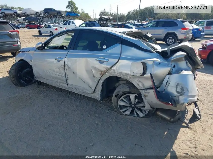 1N4BL4DV6NN337771 2022 Nissan Altima Sv Fwd