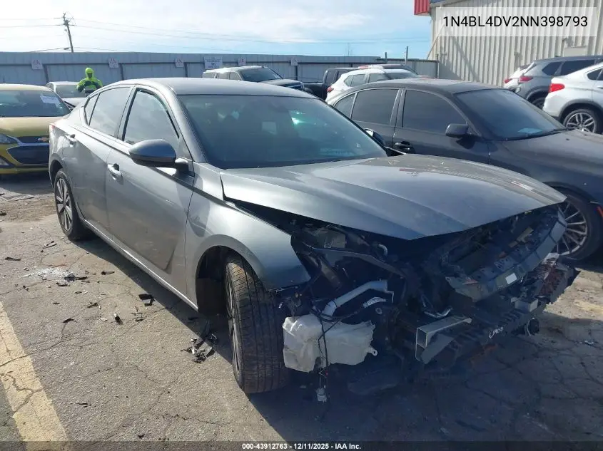 1N4BL4DV2NN398793 2022 Nissan Altima Sv Fwd