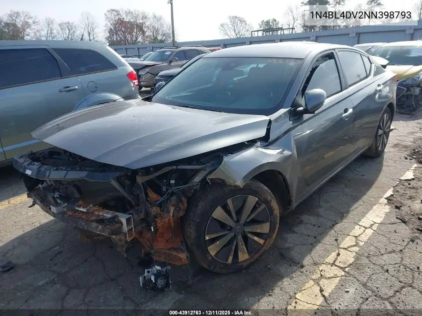 1N4BL4DV2NN398793 2022 Nissan Altima Sv Fwd