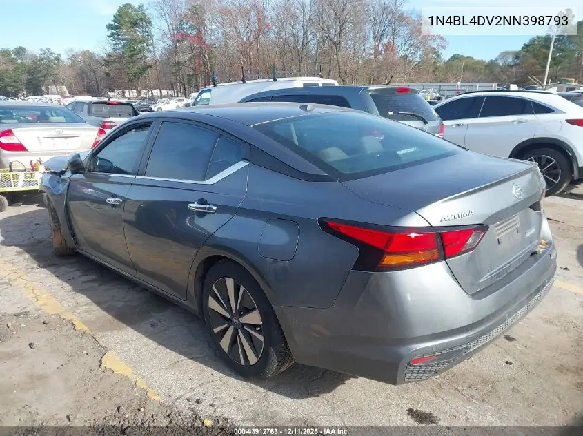 1N4BL4DV2NN398793 2022 Nissan Altima Sv Fwd