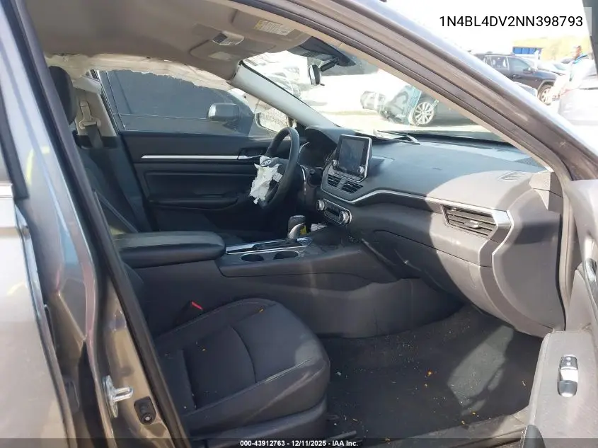 1N4BL4DV2NN398793 2022 Nissan Altima Sv Fwd