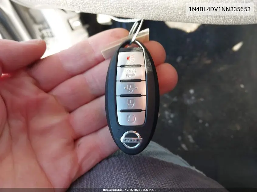 1N4BL4DV1NN335653 2022 Nissan Altima Sv Fwd