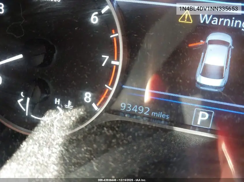 1N4BL4DV1NN335653 2022 Nissan Altima Sv Fwd