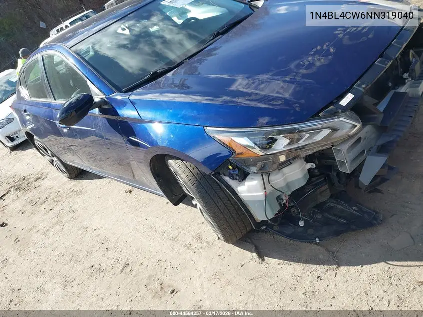 2022 Nissan Altima Sr Intelligent Awd VIN: 1N4BL4CW6NN319040 Lot: 44564357