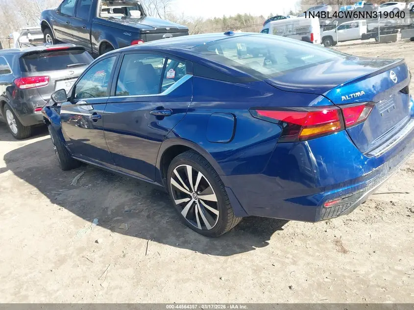 2022 Nissan Altima Sr Intelligent Awd VIN: 1N4BL4CW6NN319040 Lot: 44564357