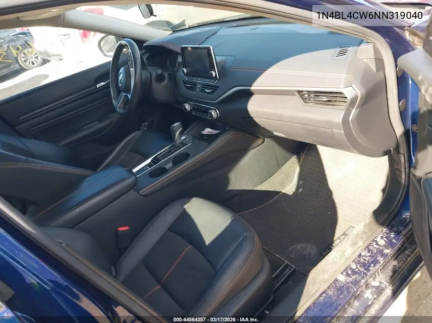 2022 Nissan Altima Sr Intelligent Awd VIN: 1N4BL4CW6NN319040 Lot: 44564357