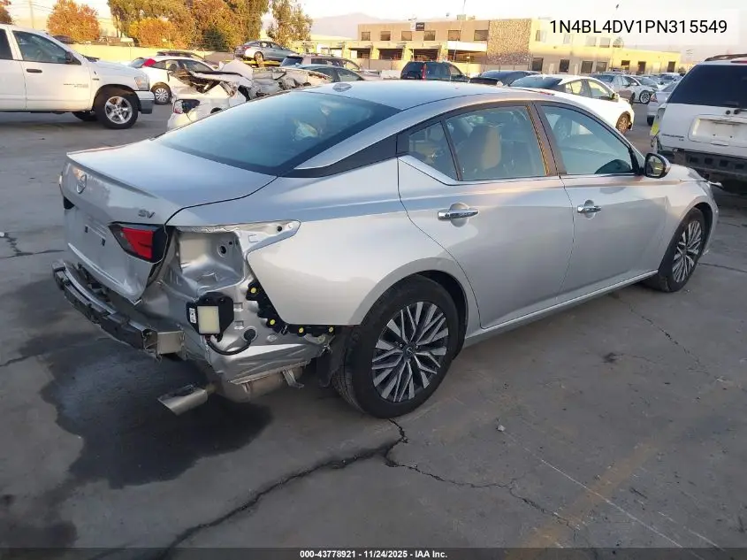 1N4BL4DV1PN315549 2023 Nissan Altima Sv Fwd