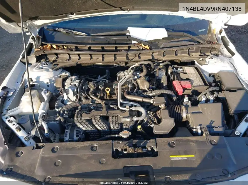1N4BL4DV9RN407138 2024 Nissan Altima Sv Fwd