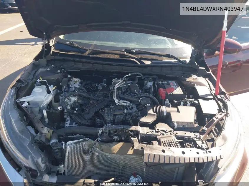 1N4BL4DWXRN403947 2024 Nissan Altima Sv Intelligent Awd