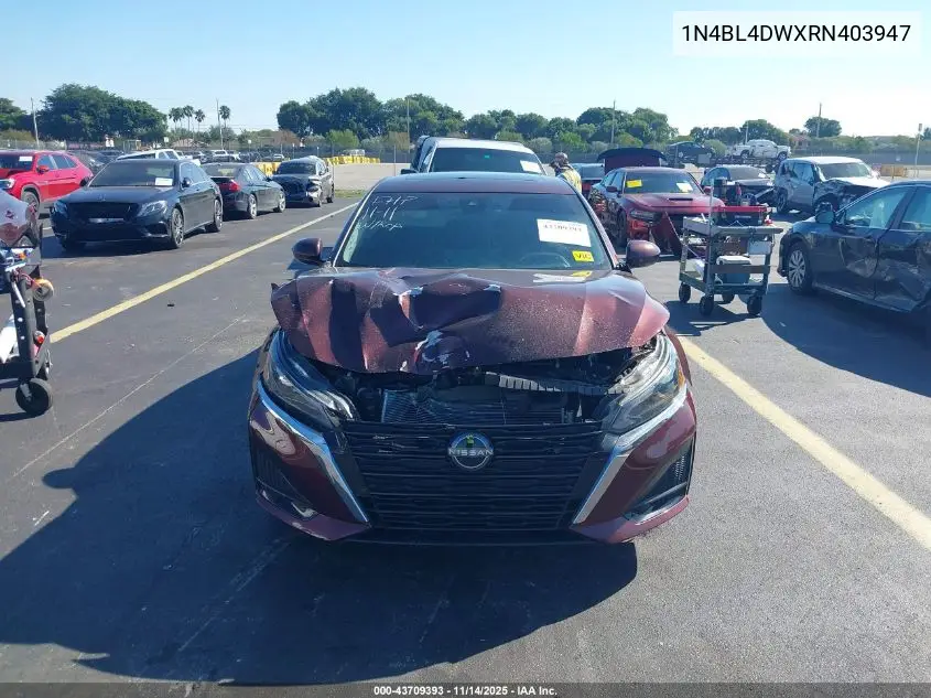 1N4BL4DWXRN403947 2024 Nissan Altima Sv Intelligent Awd