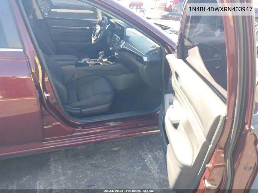 1N4BL4DWXRN403947 2024 Nissan Altima Sv Intelligent Awd