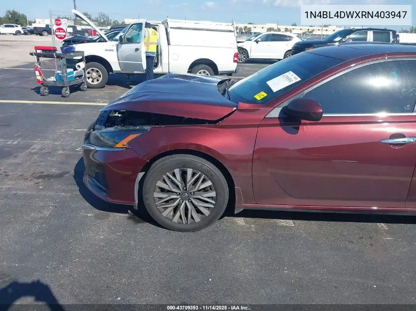 1N4BL4DWXRN403947 2024 Nissan Altima Sv Intelligent Awd