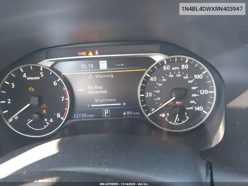 1N4BL4DWXRN403947 2024 Nissan Altima Sv Intelligent Awd
