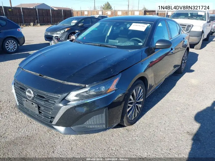 1N4BL4DV8RN321724 2024 Nissan Altima Sv Fwd