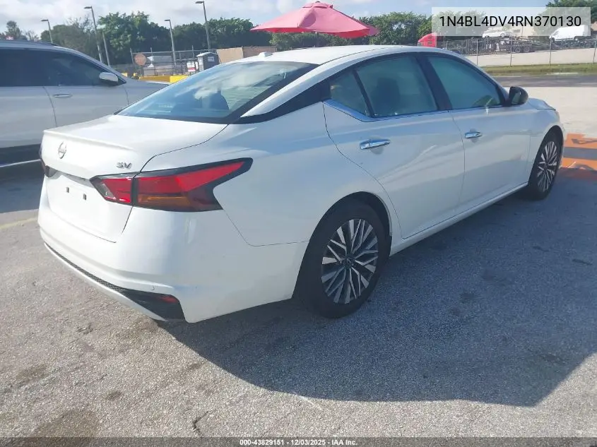 1N4BL4DV4RN370130 2024 Nissan Altima Sv Fwd