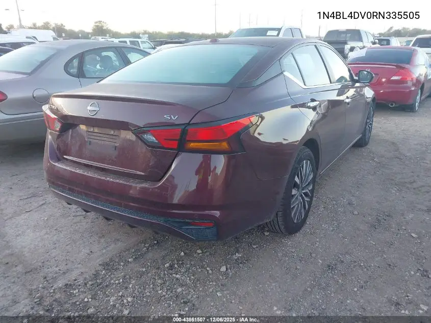 1N4BL4DV0RN335505 2024 Nissan Altima Sv Fwd