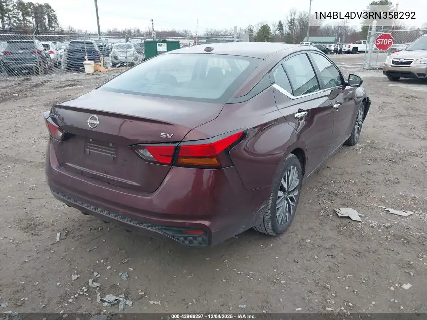 1N4BL4DV3RN358292 2024 Nissan Altima Sv Fwd