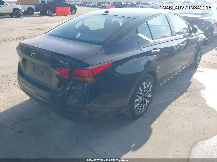 1N4BL4DV7RN342015 2024 Nissan Altima Sv Fwd