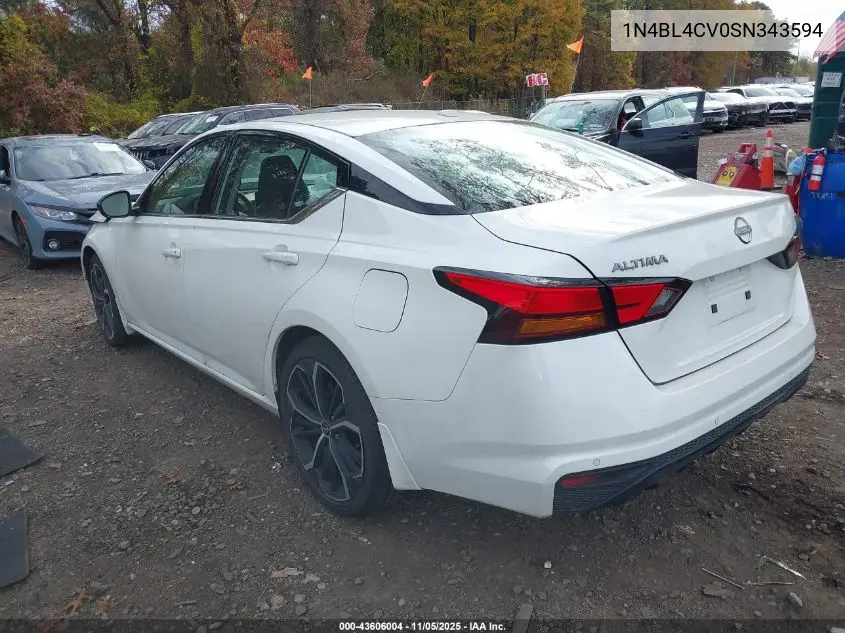 1N4BL4CV0SN343594 2025 Nissan Altima Sr Fwd