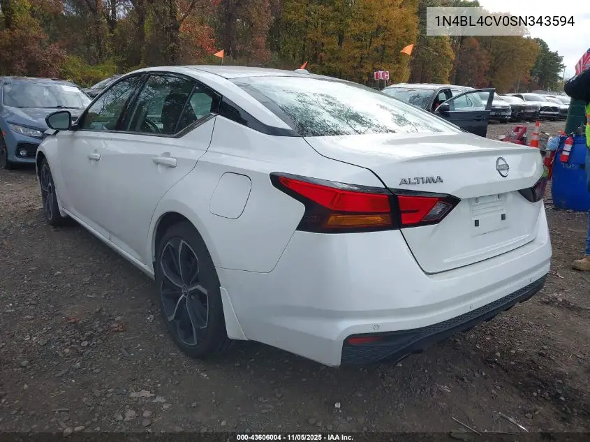 1N4BL4CV0SN343594 2025 Nissan Altima Sr Fwd