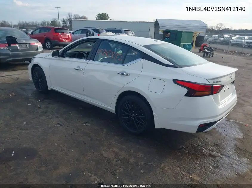 1N4BL4DV2SN412140 2025 Nissan Altima Sv Fwd