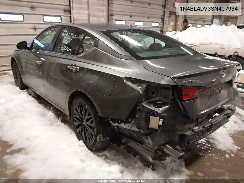 1N4BL4DV3SN407934 2025 Nissan Altima Sv Fwd