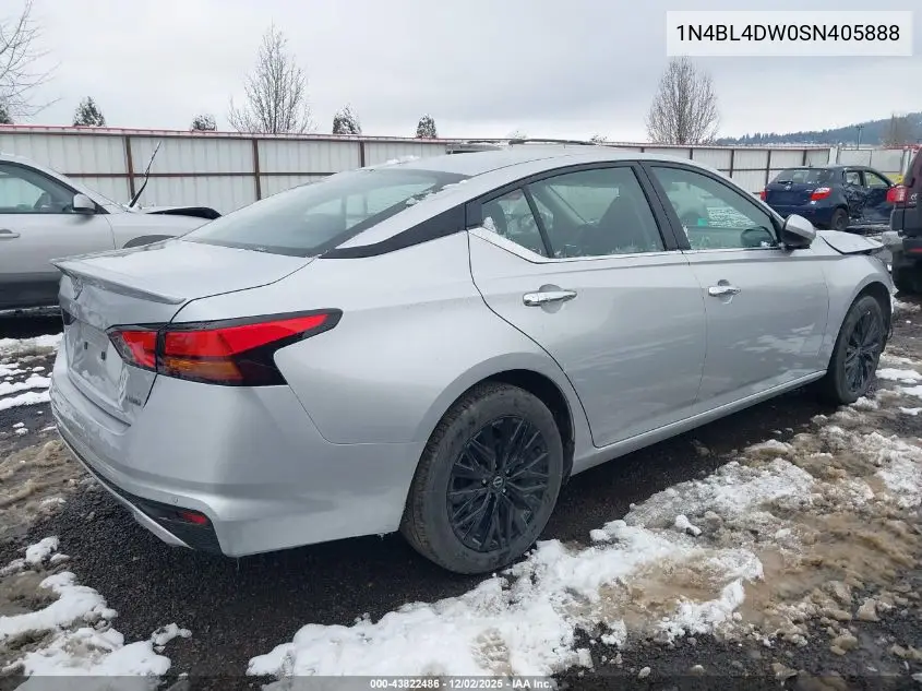 1N4BL4DW0SN405888 2025 Nissan Altima Sv Awd