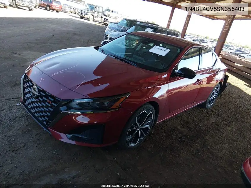 1N4BL4CV5SN355403 2025 Nissan Altima Sr Fwd