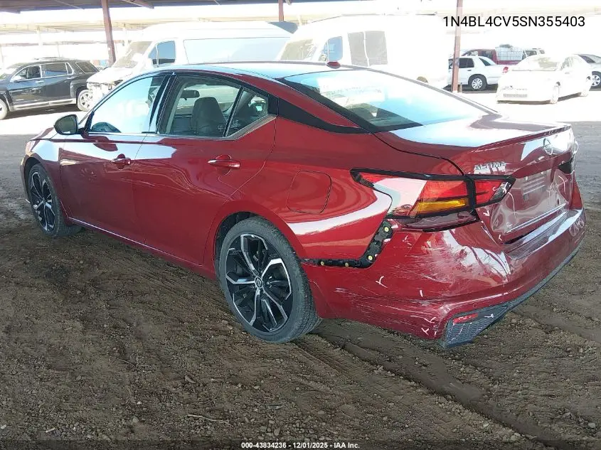 1N4BL4CV5SN355403 2025 Nissan Altima Sr Fwd