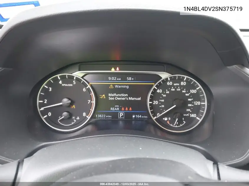 1N4BL4DV2SN375719 2025 Nissan Altima Sv Fwd