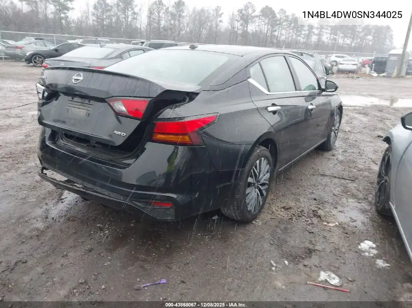 1N4BL4DW0SN344025 2025 Nissan Altima Sv Awd