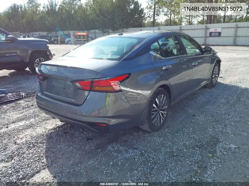 1N4BL4DV8SN315072 2025 Nissan Altima Sv Fwd