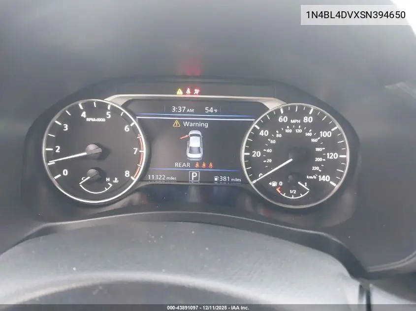 1N4BL4DVXSN394650 2025 Nissan Altima Sv Fwd
