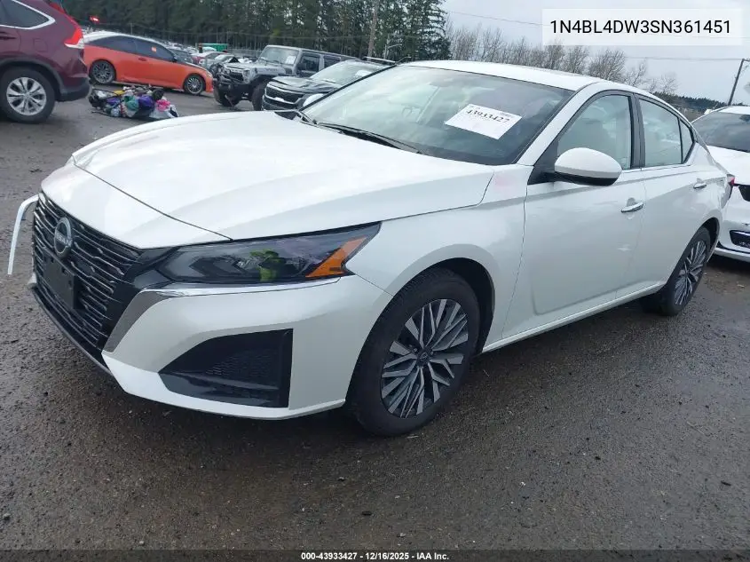 1N4BL4DW3SN361451 2025 Nissan Altima Sv Awd