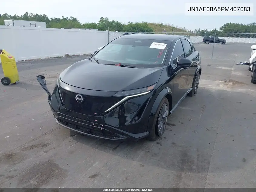2023 Nissan Ariya Engage VIN: JN1AF0BA5PM407083 Lot: 45085890