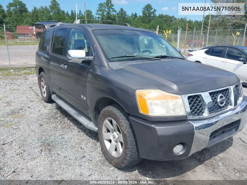 5N1AA08A75N710906 2005 Nissan Armada Le