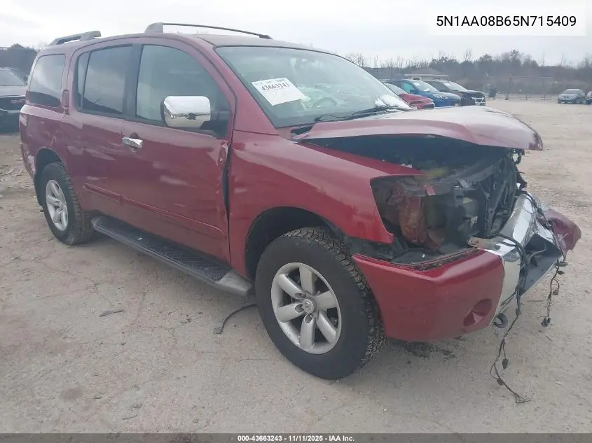 5N1AA08B65N715409 2005 Nissan Armada Se