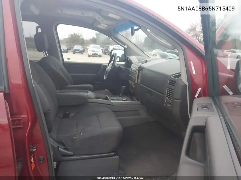 5N1AA08B65N715409 2005 Nissan Armada Se