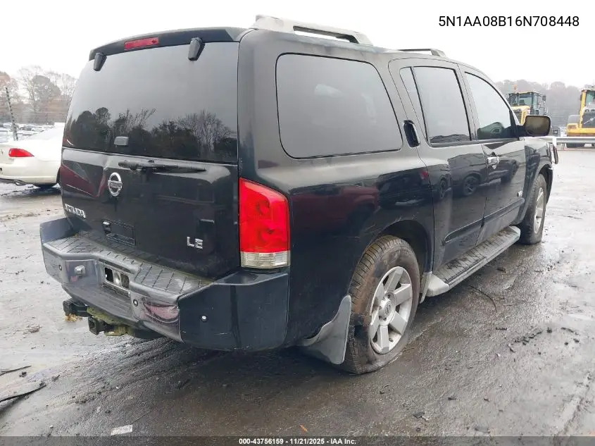 5N1AA08B16N708448 2006 Nissan Armada Le